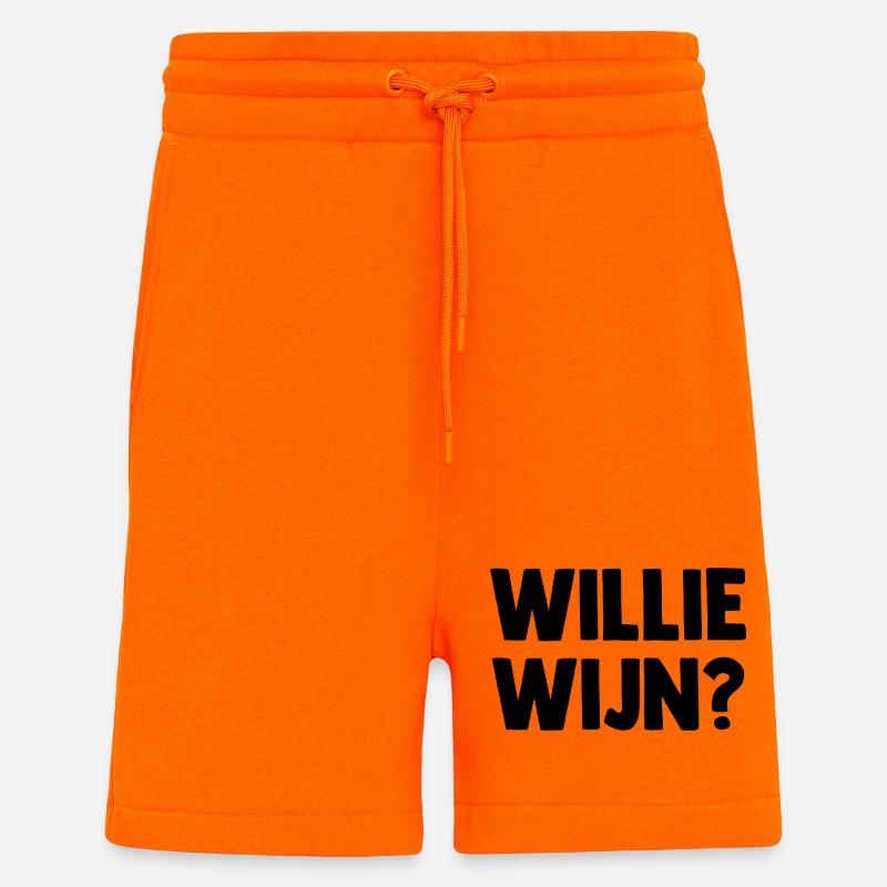 Willie Wijn ? - Pays-Bas Pays-Bas - Short bio décontracté fabriqué en UE - SUNSET ORANGE