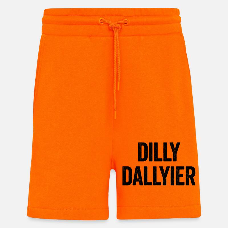 Dilly Dallyier Procrastine Dredle Dilly Dally - Short bio décontracté fabriqué en UE - SUNSET ORANGE