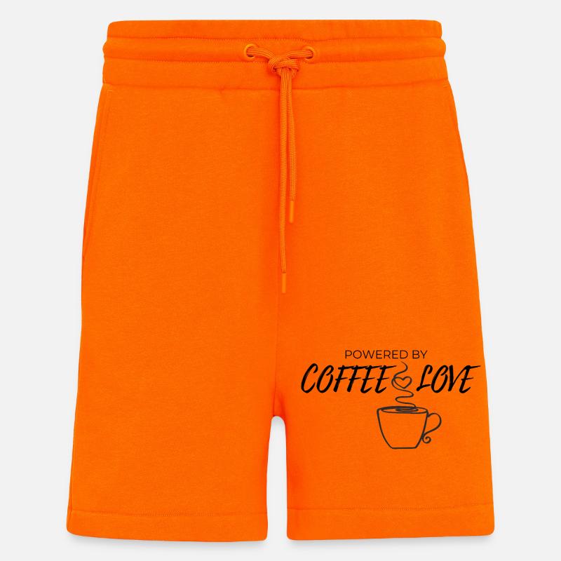 Art de tasse HerzDampf - Short bio décontracté fabriqué en UE - SUNSET ORANGE