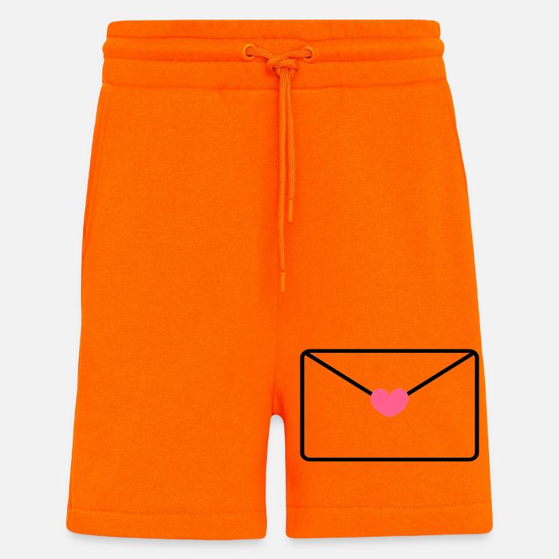 Umschlag mit Herz - Shorts - made by SPREAD - SUNSET ORANGE