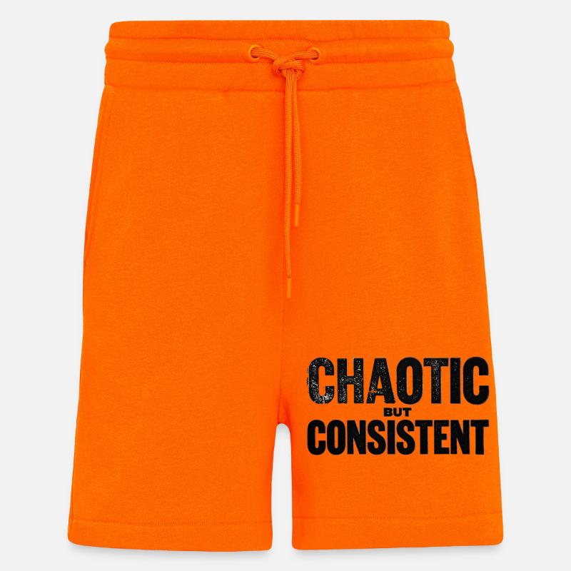chaotic-but-consistent - Shorts - made by SPREAD - SUNSET ORANGE