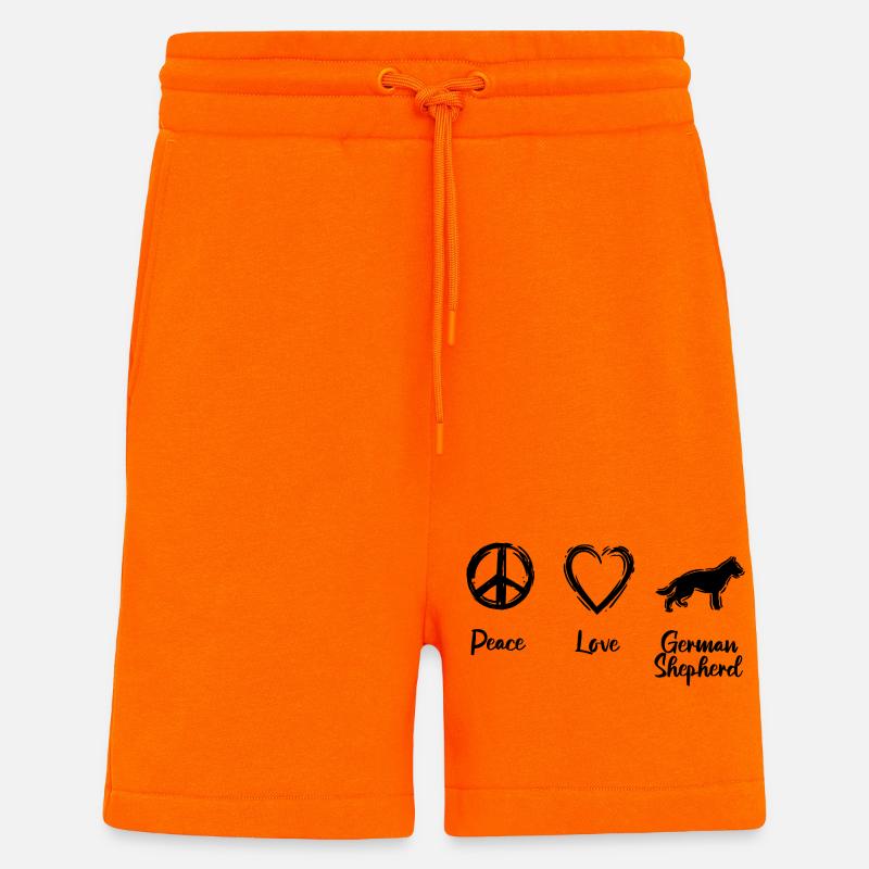 German Shepherd lover - Shorts - made by SPREAD - SUNSET ORANGE