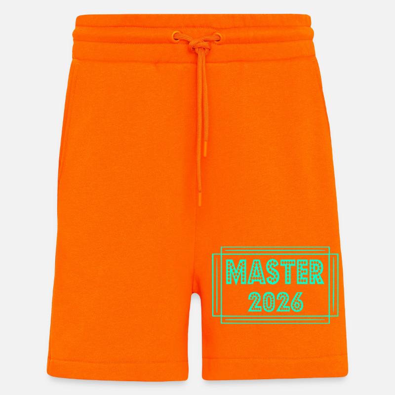 Studium Abschluss 2026 Master - Shorts - made by SPREAD - SUNSET ORANGE