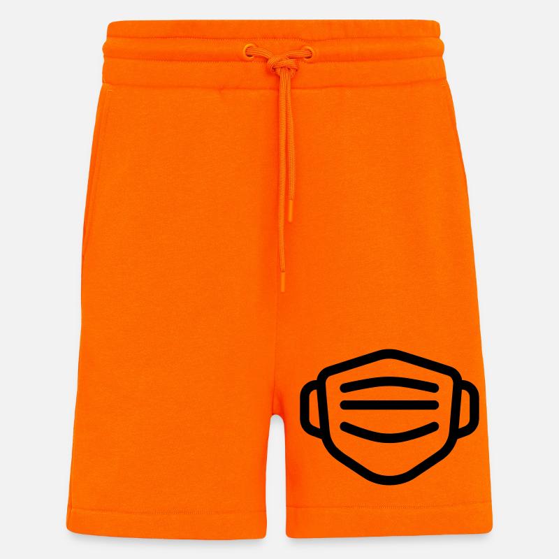 mask - Shorts - made by SPREAD - SUNSET ORANGE