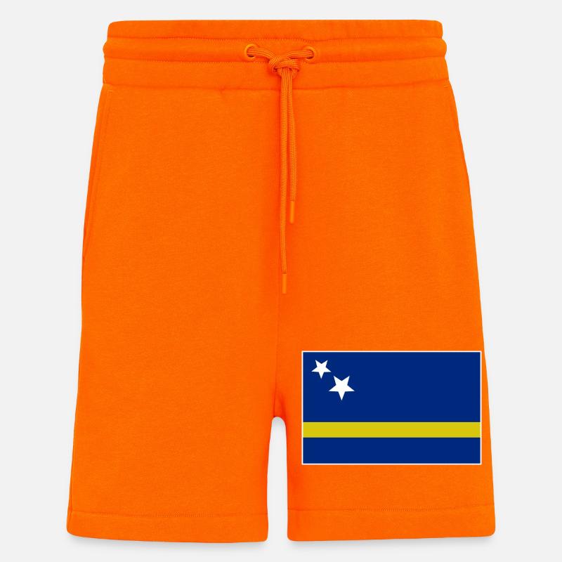 Curaçao Flag - Shorts - made by SPREAD - SUNSET ORANGE