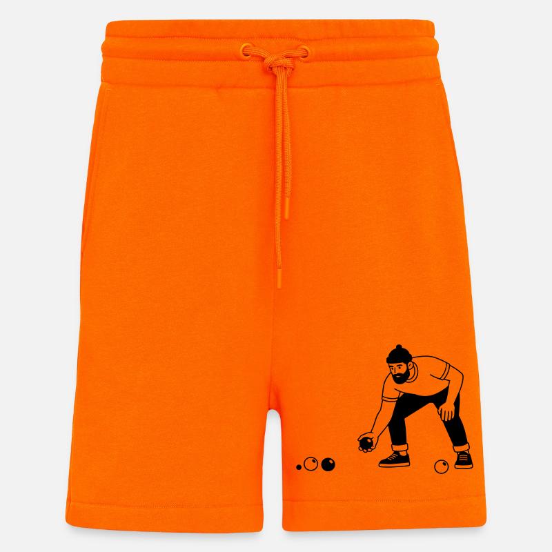 Bocce - Short bio décontracté fabriqué en UE - SUNSET ORANGE