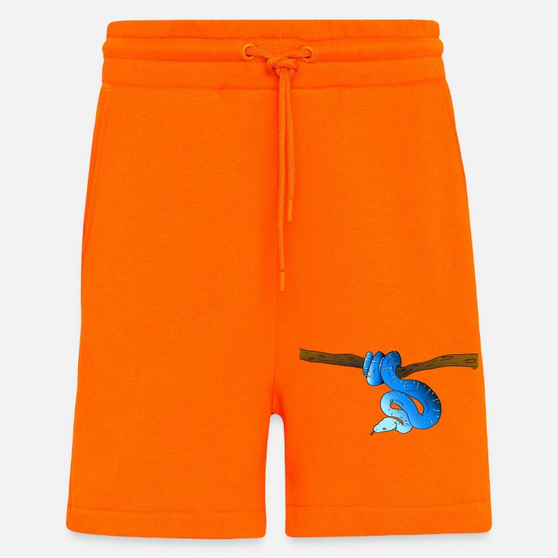 Blue Snake - Shorts - made by SPREAD - SUNSET ORANGE