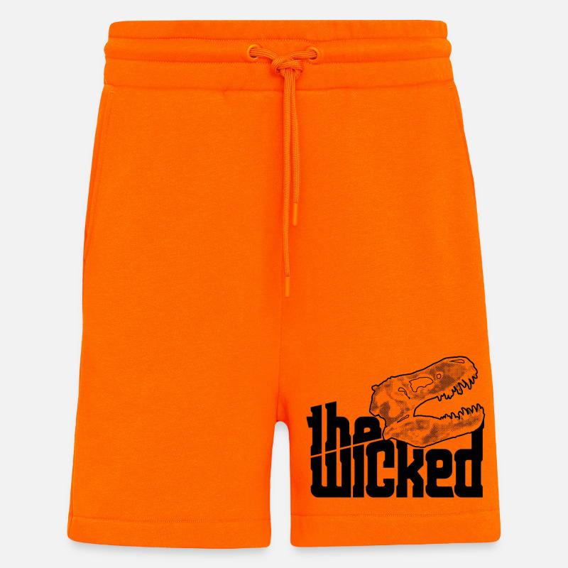 Skull Logo - light collection - Shorts - made by SPREAD - SUNSET ORANGE