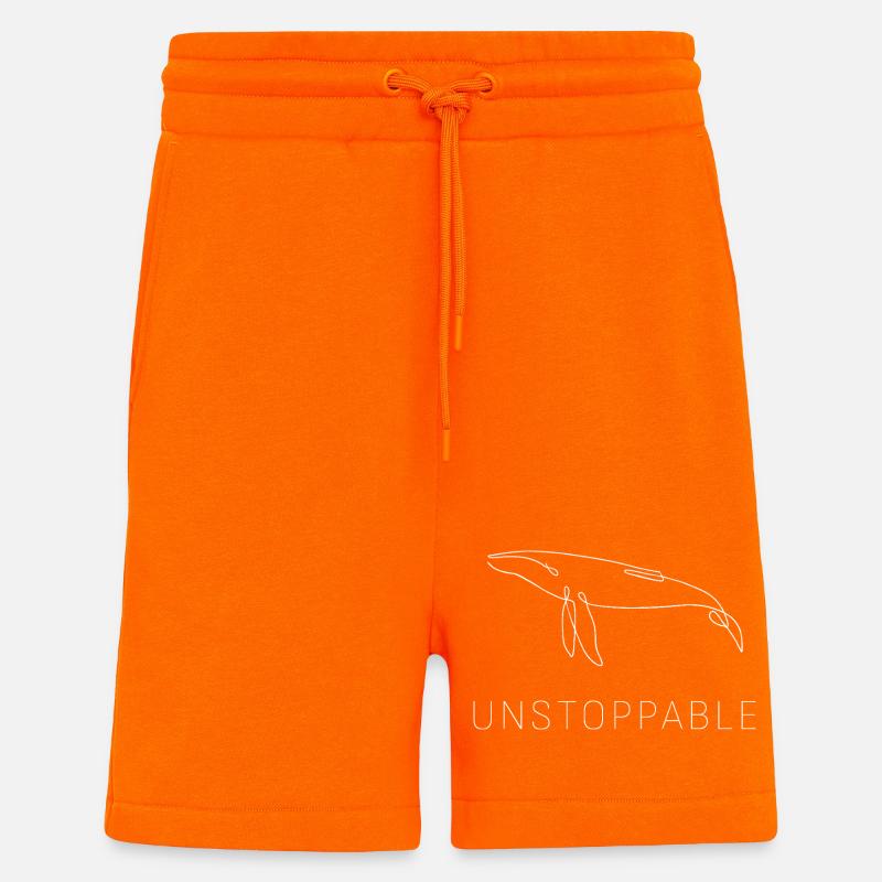 Whale Unstoppable - Shorts - made by SPREAD - SUNSET ORANGE