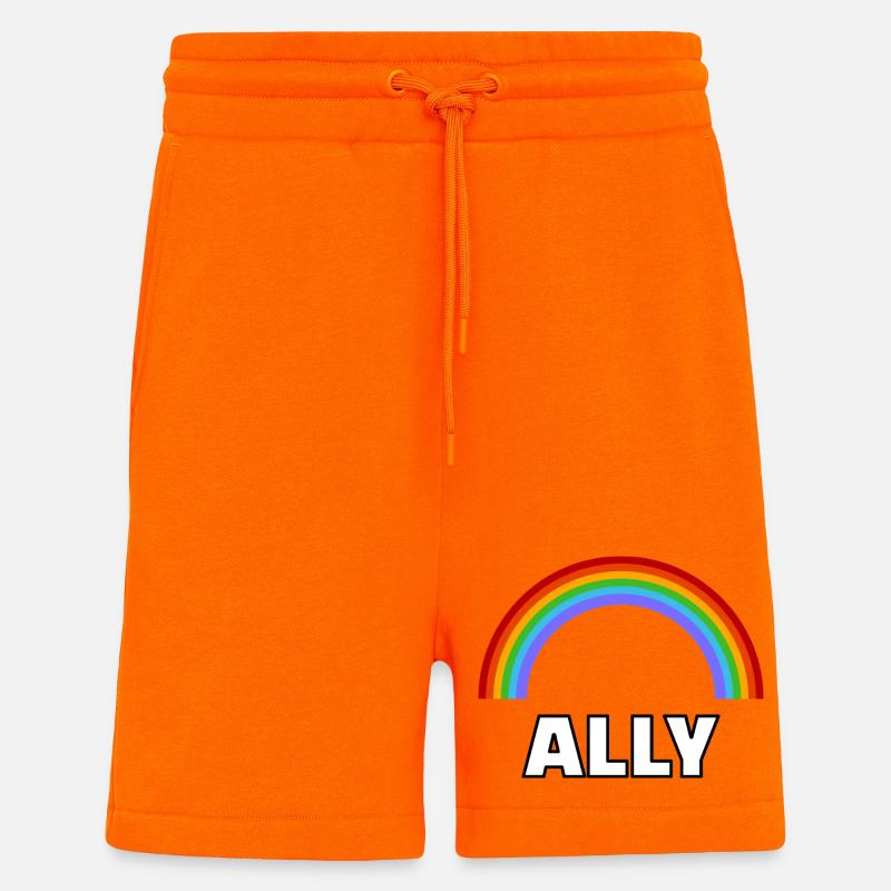 Ally Rainbow Pride LGBT-Allianz - Shorts - made by SPREAD - SUNSET ORANGE