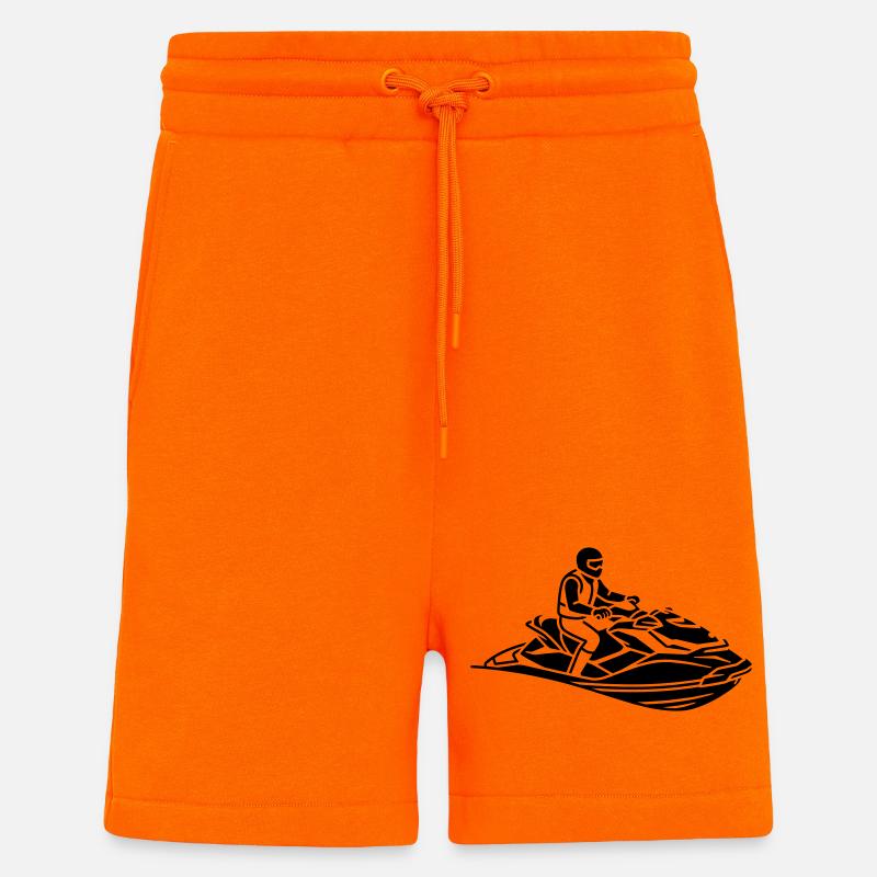 Embarcations - Short bio décontracté fabriqué en UE - SUNSET ORANGE