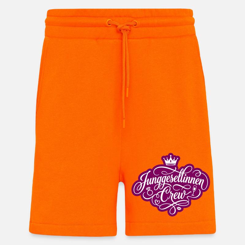 Junggesellinnenabschied Crew Jga - Shorts - made by SPREAD - SUNSET ORANGE