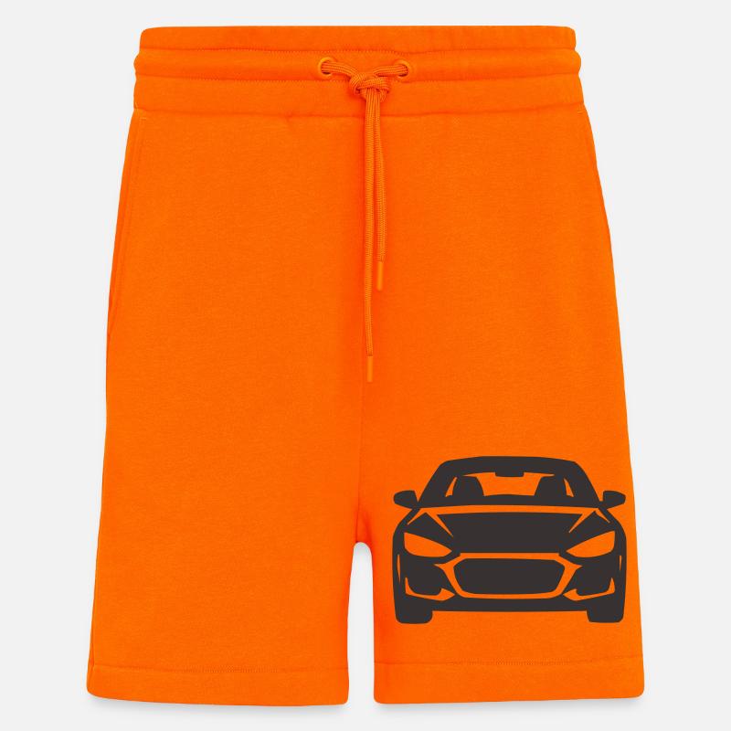 Frontansicht Auto Silhouette - Shorts - made by SPREAD - SUNSET ORANGE