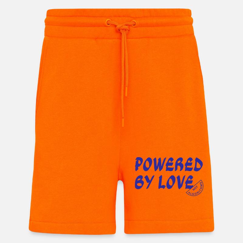 Angetrieben von Love Not Algorithms - Shorts - made by SPREAD - SUNSET ORANGE