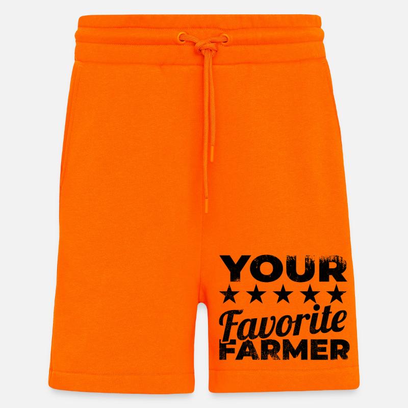 best farmer - Shorts - made by SPREAD - SUNSET ORANGE