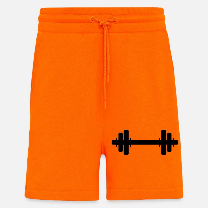 Haltère - Short bio décontracté fabriqué en UE - SUNSET ORANGE