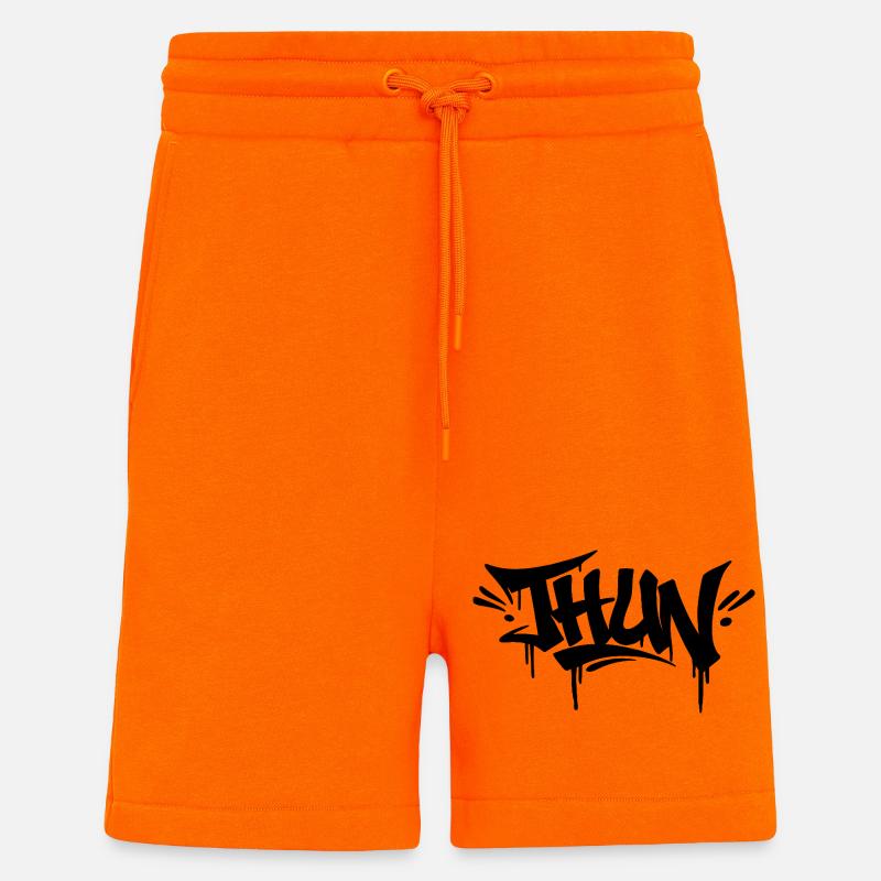 Journée du graffiti de Thun Bern - Short bio décontracté fabriqué en UE - SUNSET ORANGE