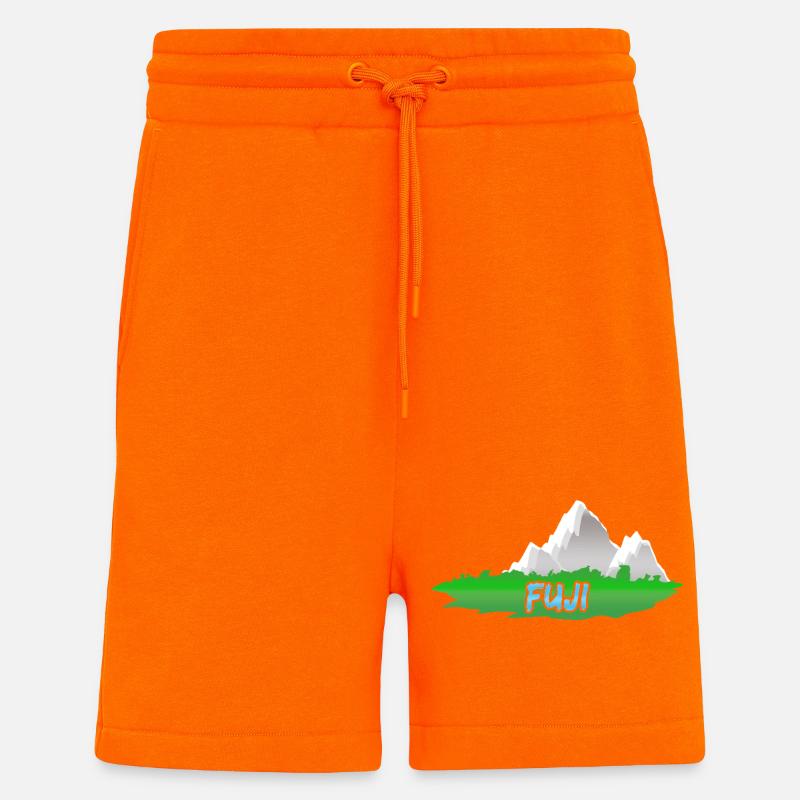 Fuji als Berg - Shorts - made by SPREAD - SUNSET ORANGE