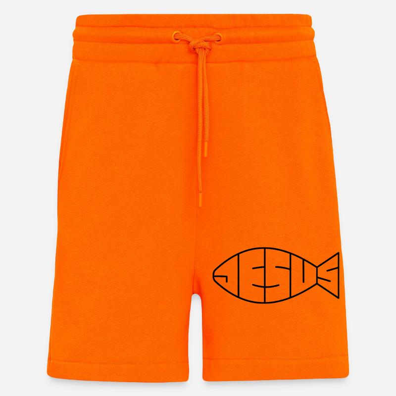 Jesus | Liebe | Glaube | Geschenk - Shorts - made by SPREAD - SUNSET ORANGE