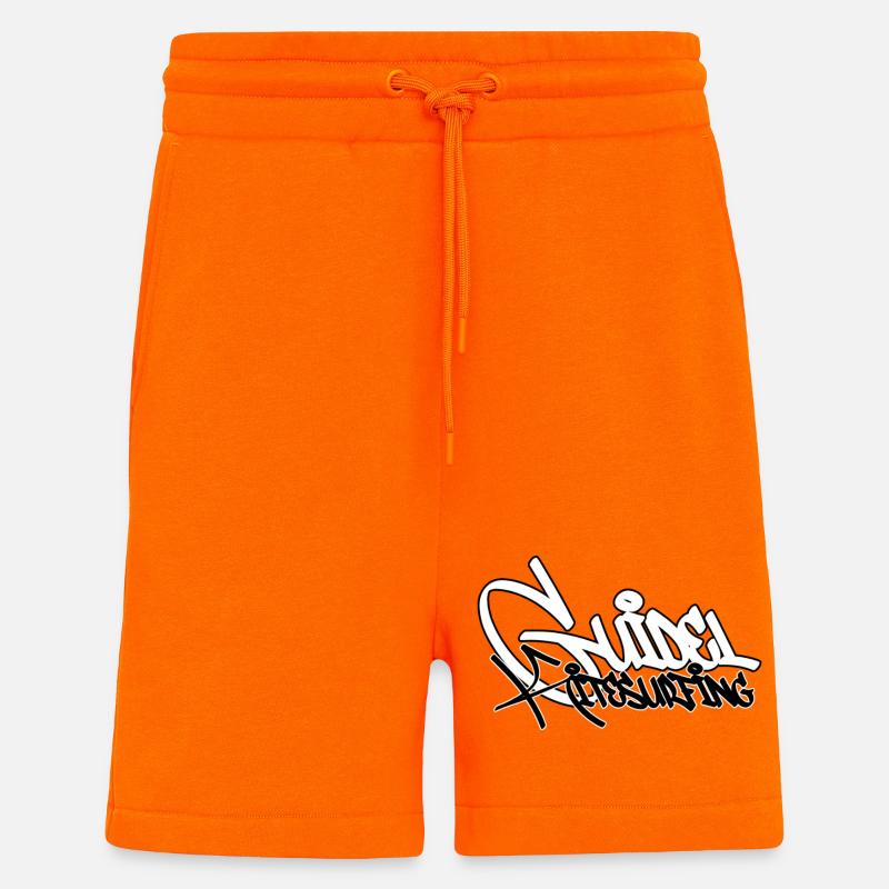 Surf Graffiti Kontrast-Tippfehler - Shorts - made by SPREAD - SUNSET ORANGE