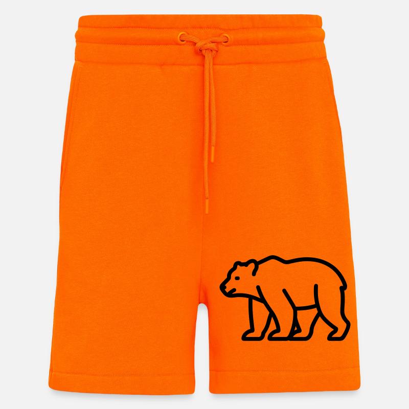 bear - Shorts - made by SPREAD - SUNSET ORANGE