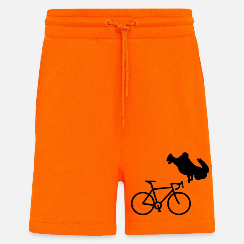 Bicycle Cycling Bunny - Shorts - made by SPREAD - SUNSET ORANGE