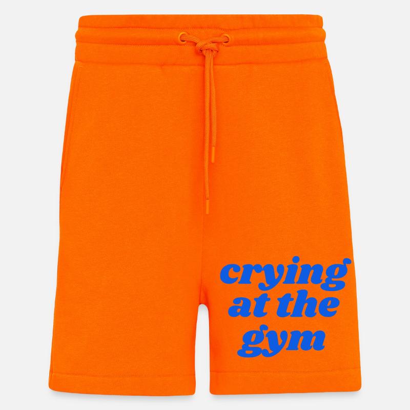crying at the gym - Shorts - made by SPREAD - SUNSET ORANGE