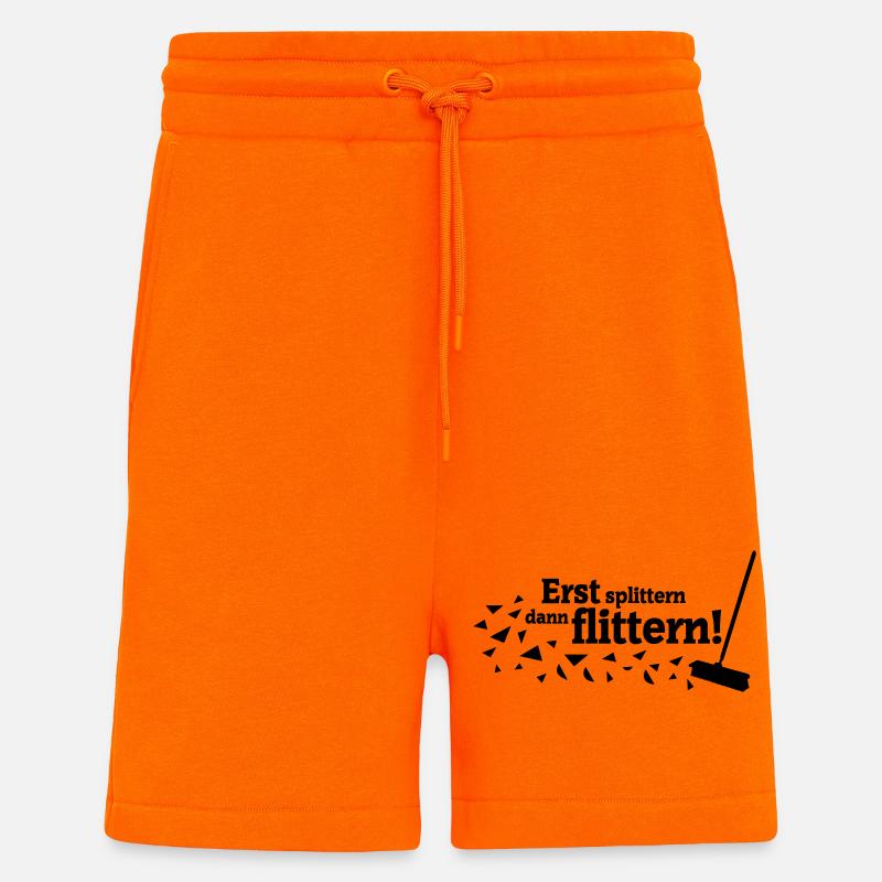 Polterabend Spruch - Shorts - made by SPREAD - SUNSET ORANGE