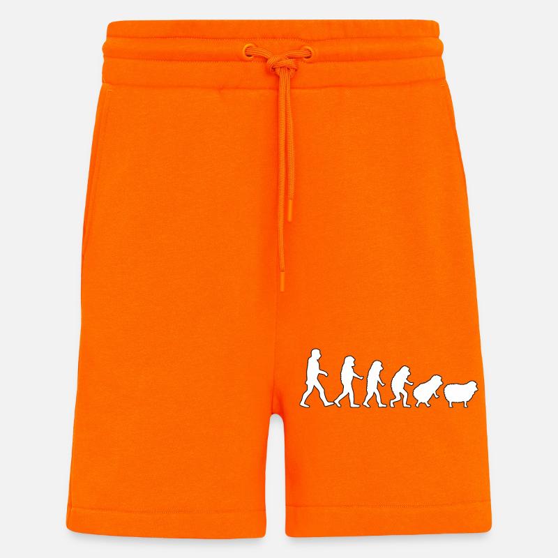 Evolution zum Schaf: Herdendenkweise - Shorts - made by SPREAD - SUNSET ORANGE