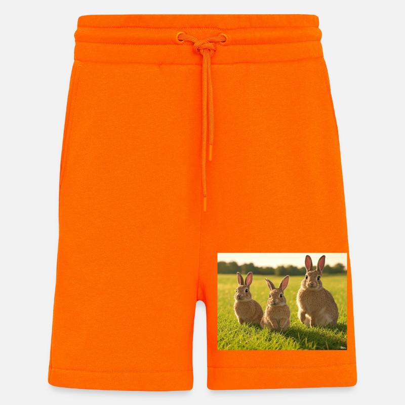 Spring Bunny Trio - Shorts - made by SPREAD - SUNSET ORANGE