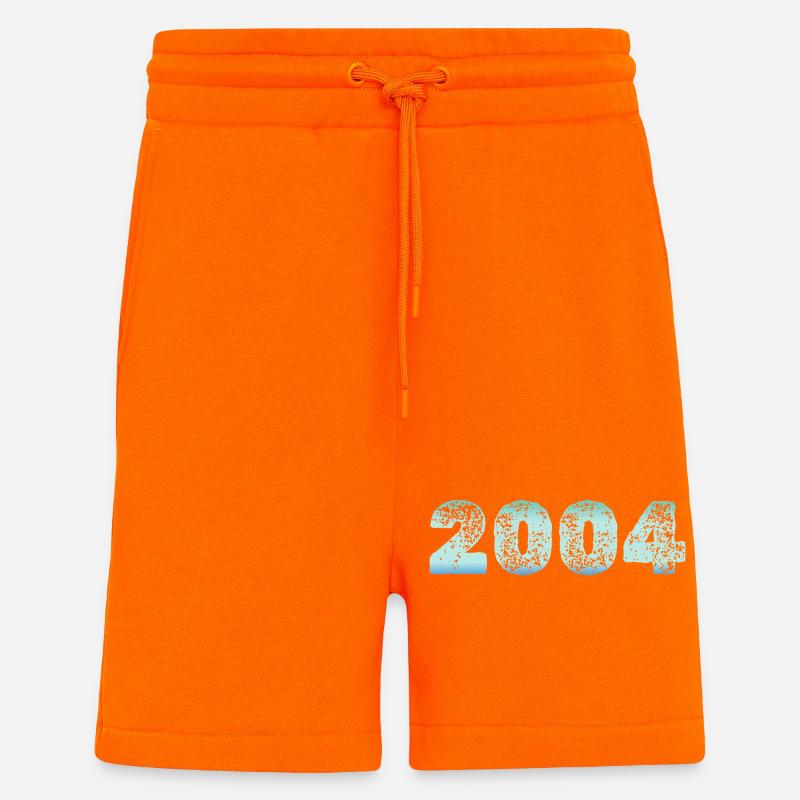 Conception comme - Short bio décontracté fabriqué en UE - SUNSET ORANGE