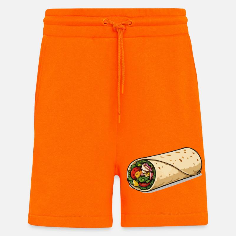 Farbintensiver Burrito-Wrap - Shorts - made by SPREAD - SUNSET ORANGE