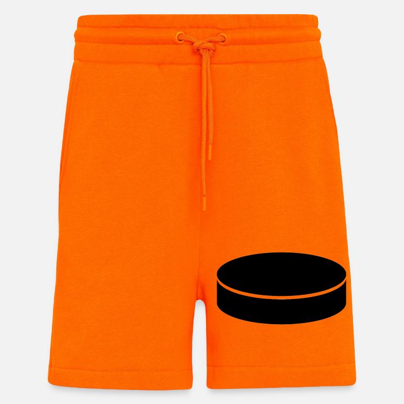 Eishockey-Puck - Shorts - made by SPREAD - SUNSET ORANGE