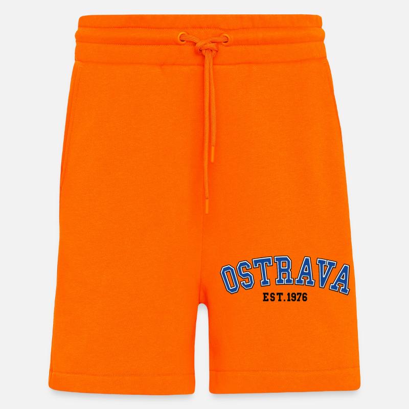 Ostrava gegründet 1976 - Shorts - made by SPREAD - SUNSET ORANGE
