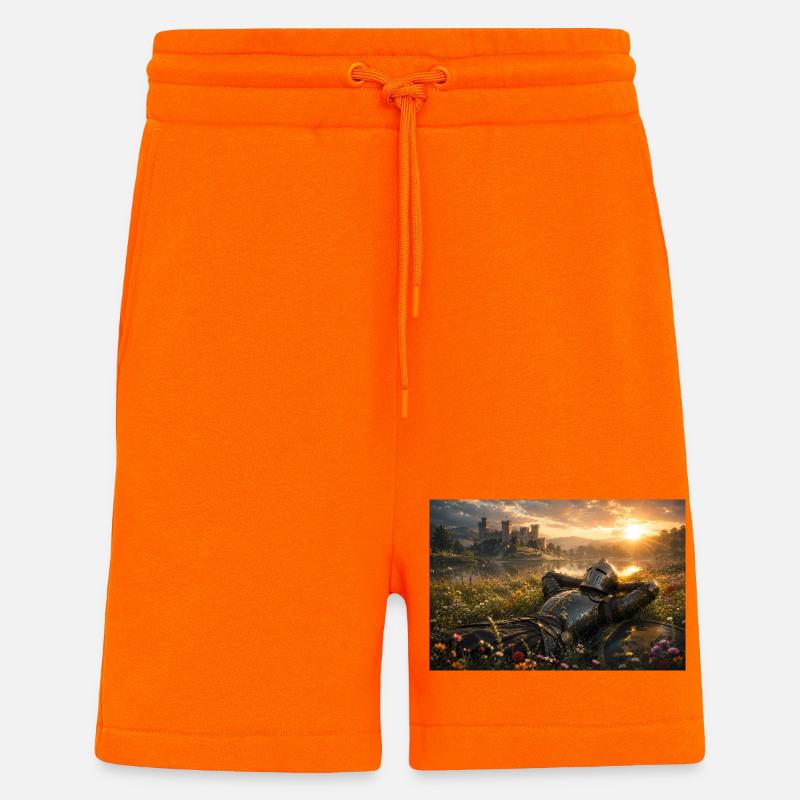 Sonnenuntergangsritter bei Castle Field - Shorts - made by SPREAD - SUNSET ORANGE