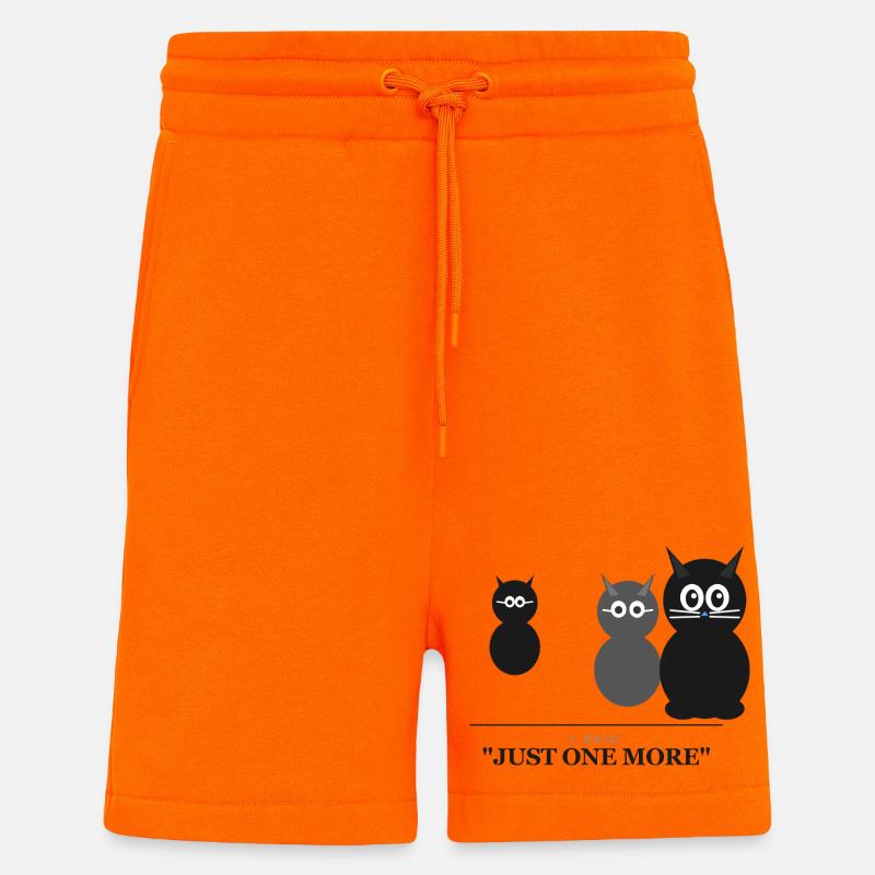 Nur noch eine Katzentrio-Silhouette - Shorts - made by SPREAD - SUNSET ORANGE
