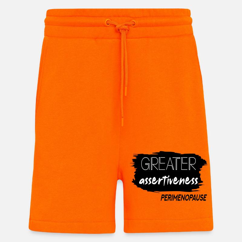 Une plus grande affirmation Périménopause - Short bio décontracté fabriqué en UE - SUNSET ORANGE