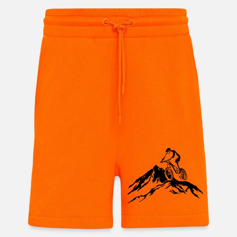 VTT - Short bio décontracté fabriqué en UE - SUNSET ORANGE