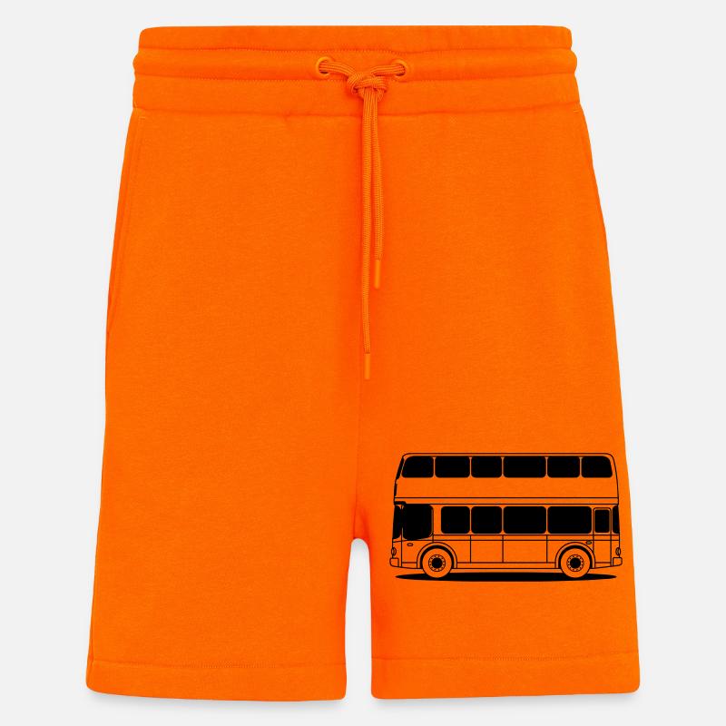 Bus à imsieles - Short bio décontracté fabriqué en UE - SUNSET ORANGE