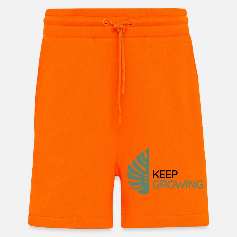 Monstera - Keep Growing - Shorts - made by SPREAD - SUNSET ORANGE