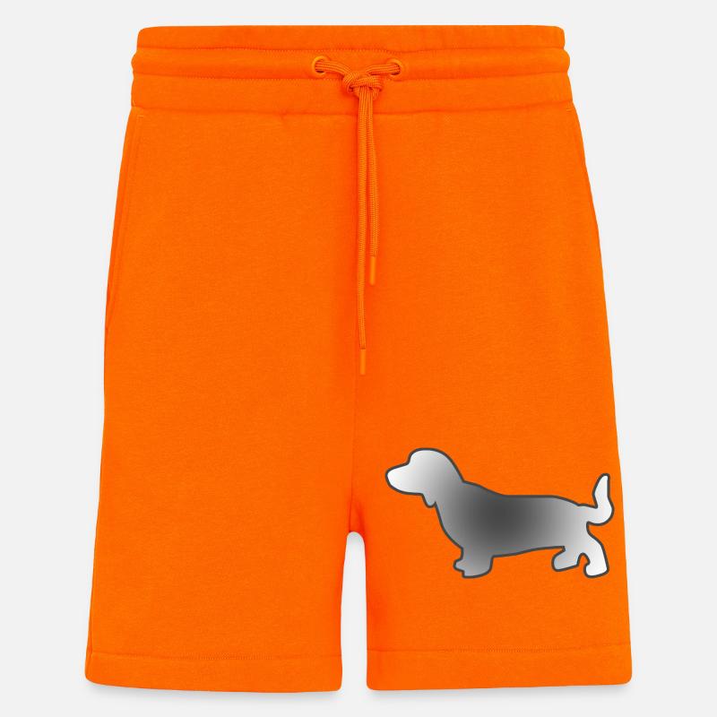 Teckel - Short bio décontracté fabriqué en UE - SUNSET ORANGE