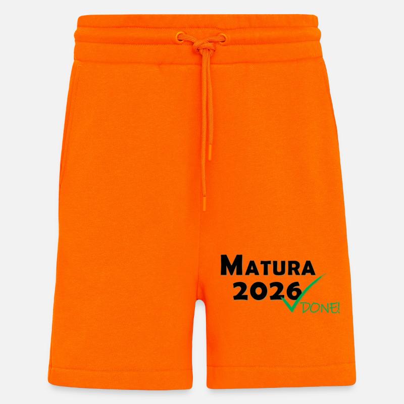 Matura 2026 Done - Shorts - made by SPREAD - SUNSET ORANGE