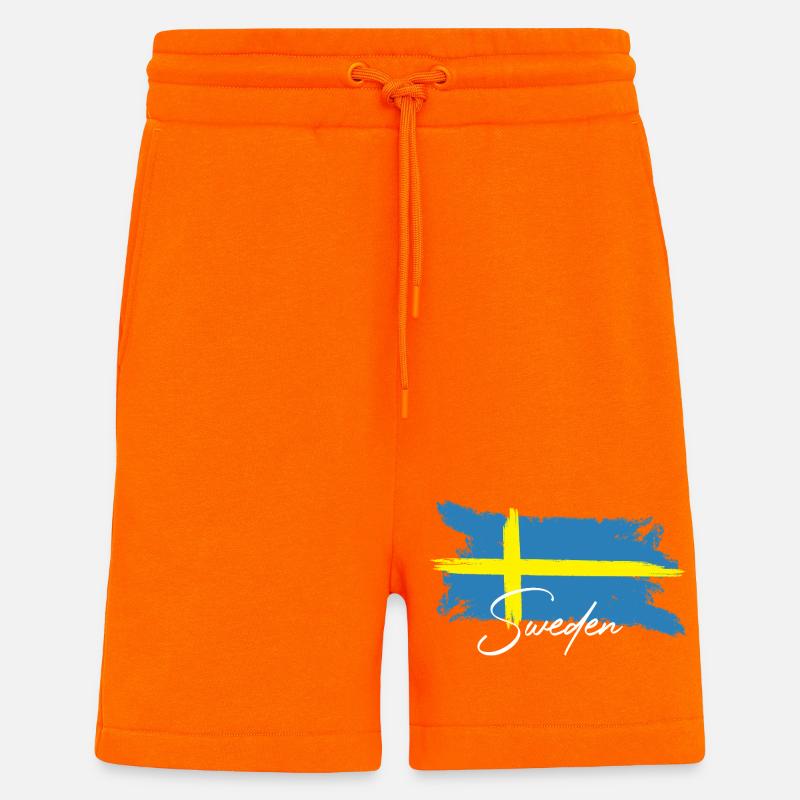 Schweden Skandinavien  - Shorts - made by SPREAD - SUNSET ORANGE
