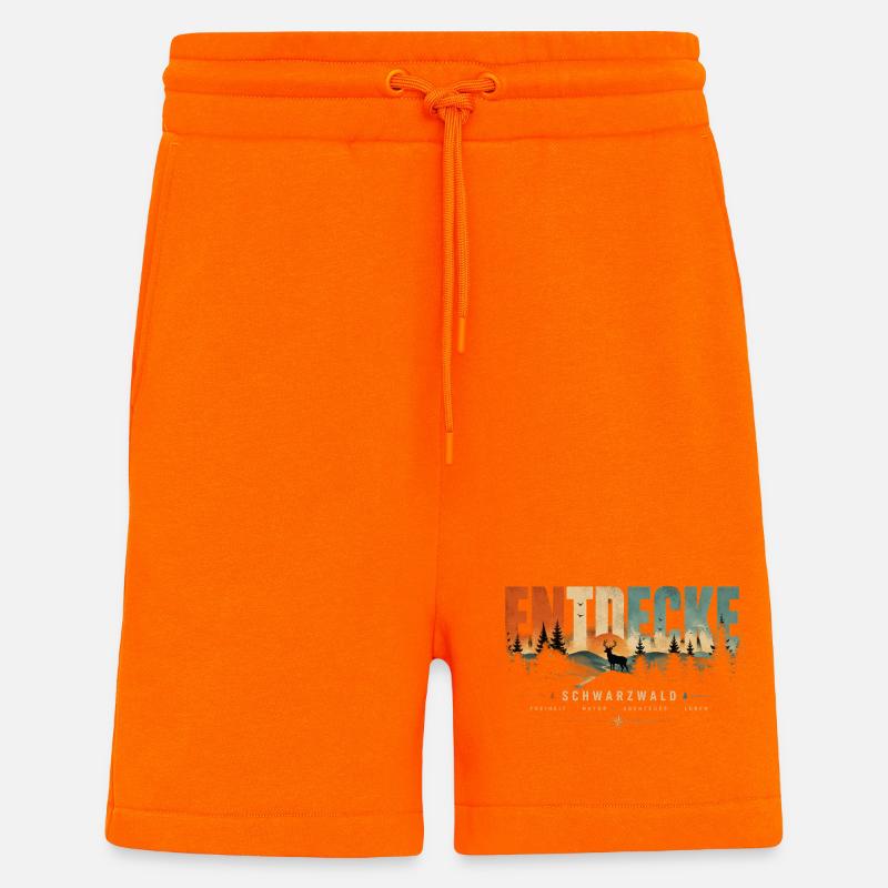 Entdecke Schwarzwald Landschaft - Shorts - made by SPREAD - SUNSET ORANGE