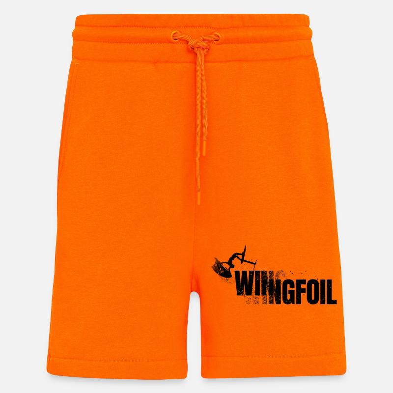 Wingfoiler with lettering - Shorts - made by SPREAD - SUNSET ORANGE