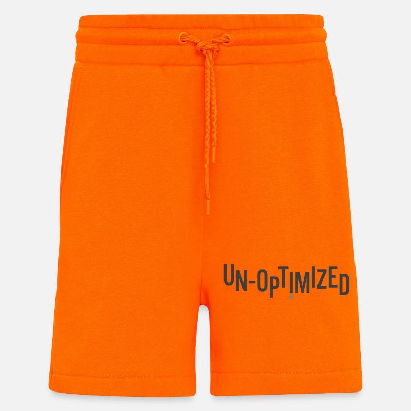 Non optimisé - Short bio décontracté fabriqué en UE - SUNSET ORANGE