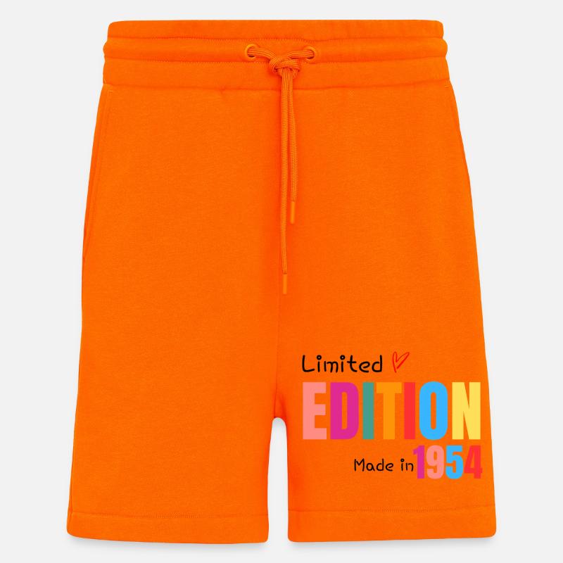 Limitierte Auflage Hergestellt 1954 - Shorts - made by SPREAD - SUNSET ORANGE