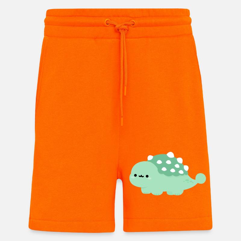 Ankylosaurus Annie - Shorts - made by SPREAD - SUNSET ORANGE