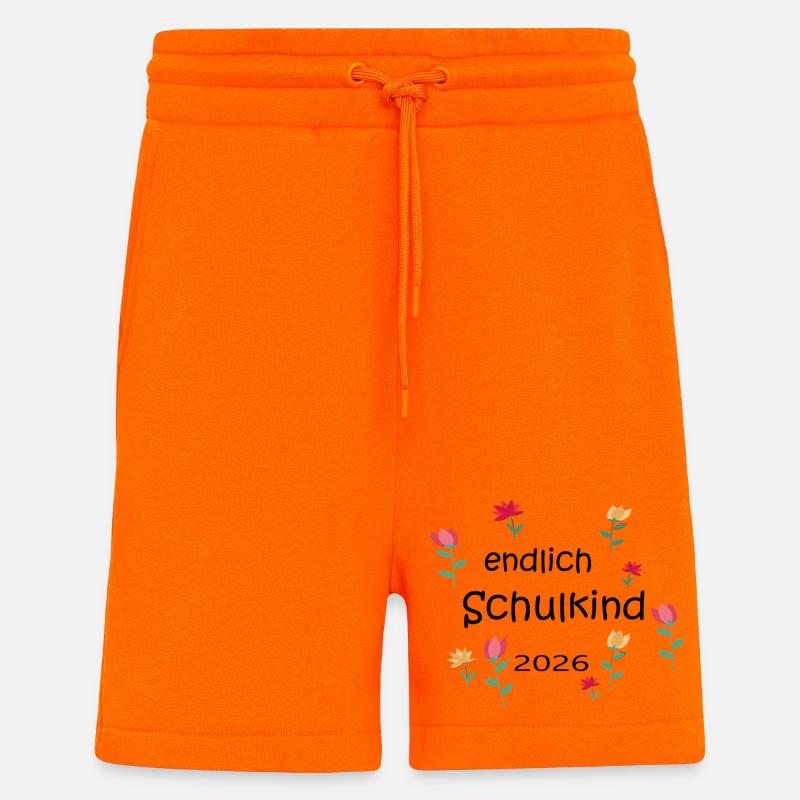 Endlich Schulkind  - Shorts - made by SPREAD - SUNSET ORANGE