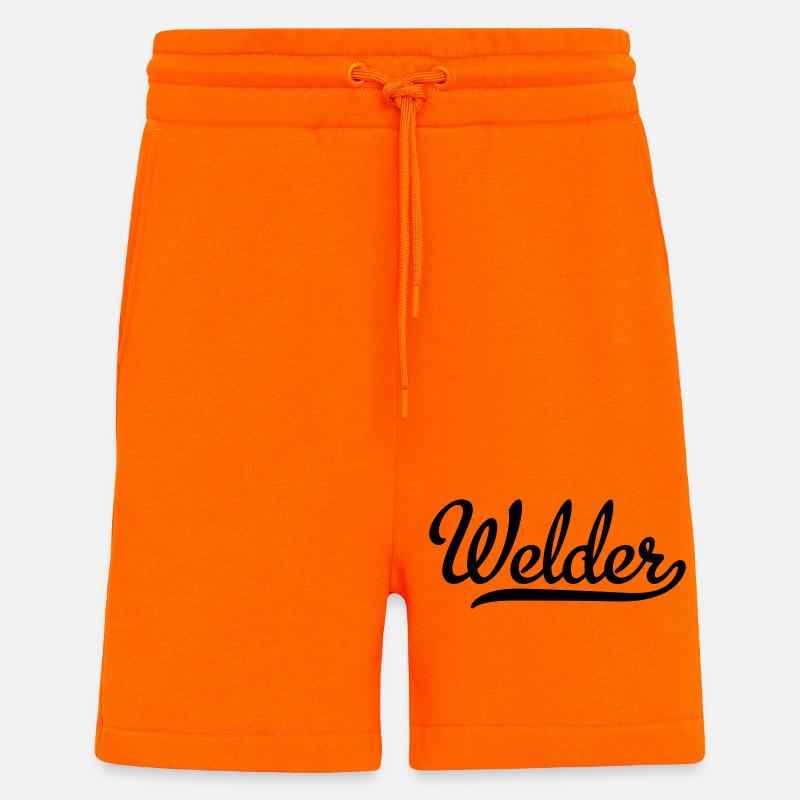 soudeur - Short bio décontracté fabriqué en UE - SUNSET ORANGE
